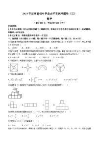 2024年云南省楚雄彝族自治州双柏县中考三模数学试题（含答案）