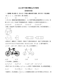 2024届中考数学模拟五月冲刺卷 【河南专用】