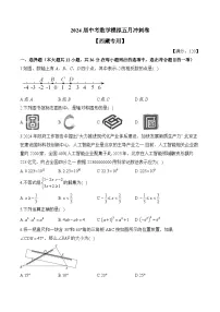 2024届中考数学模拟五月冲刺卷 【西藏专用】