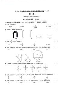 2024年陕西省咸阳市永寿县部分学校中考模拟预测数学试题