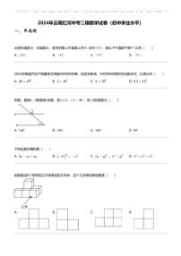 2024年云南红河中考二模数学试卷（初中学业水平）