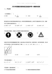 2024年西藏日喀则地区定结县中考一模数学试卷