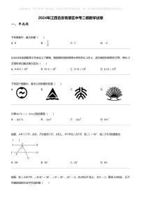 2024年江西吉安青原区中考二模数学试卷