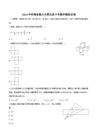 2024年河南省商丘市夏邑县中考数学模拟试卷（含详细答案解析）