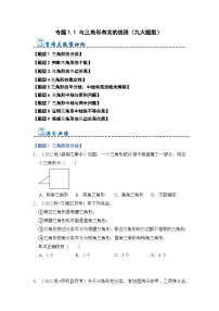 人教版八年级上册11.1.1 三角形的边综合训练题