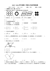 安徽省阜阳市颍州区第十五中学2023-2024学年七年级下学期期中数学试题(无答案)