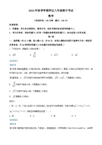 广西壮族自治区南宁市南宁沛鸿民族中学2023-2024学年八年级下学期期中数学试题