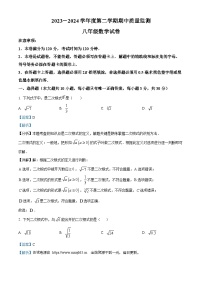 湖北省荆州市松滋市2023-2024学年八年级下学期期中数学试题