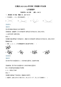 08，新疆维吾尔自治区喀什地区巴楚县2023-2024学年七年级下学期期中数学试题