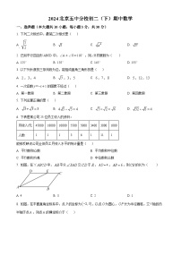 北京市第五中学分校2023-2024学年八年级下学期期中数学试题