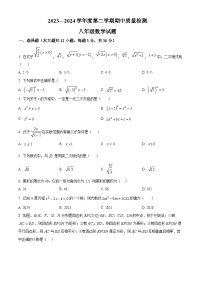 山东省威海市环翠区2023-2024学年八年级下学期期中数学试题