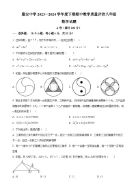 四川省雅安中学2023-2024学年八年级下学期期中考试数学试题