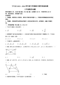 吉林省松原市宁江区2023-2024学年八年级下学期期中考试数学试题（原卷版+解析版）