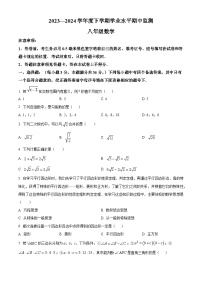 山东省临沂市平邑县2023-2024学年八年级下学期期中数学试题