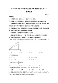 2024年河北省邯郸市广平县中考二模数学试题（含解析）