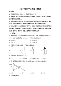 2024年山东省威海市环翠区中考一模数学试题（含解析）