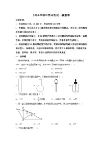2024年山东省威海市环翠区中考一模数学试题（含解析）