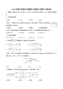 2024年湖北省荆州市荆楚初中联盟中考数学二模试卷（含解析）