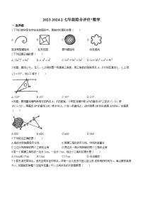 陕西省西安市碑林区铁一中学2023-2024学年七年级下学期第二次月考数学试题(无答案)