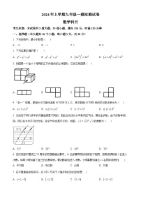 2024年湖南省长沙市雅礼教育集团中考一模数学试题（原卷版+解析版）