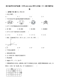 四川省泸州市泸县泸县第一中学2023-2024学年七年级下学期期中数学试题（原卷版+解析版）