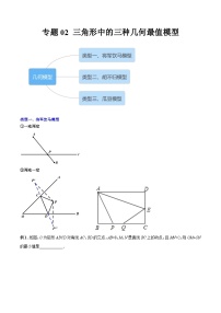 北师大版八年级数学下册专题02三角形中的三种几何最值模型(原卷版+解析)