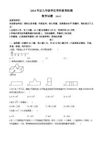 2024年浙江省温州市龙湾区九年级中考二模数学试题(无答案)