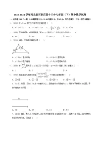 2023-2024学年河北省石家庄四十八中七年级（下）期中数学试卷