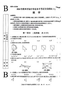 2024年陕西省咸阳市永寿县部分学校九年级中考三模数学试题