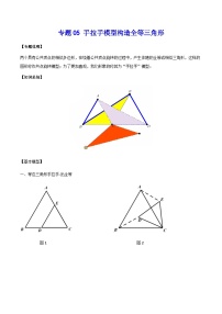 中考数学 专题05 手拉手模型构造全等三角形（专题练习）