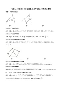 中考数学专题练习05 三角形中的导角模型-双角平分线（三角形）模型