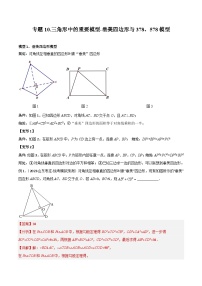 中考数学专题练习10 三角形中的重要模型-垂美四边形与378、578模型