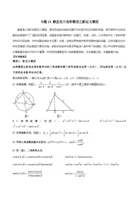 中考数学专题练习23 解直角三角形模型之新定义模型