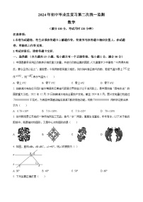 2024年云南省文山壮族苗族自治州文山市九年级中考二模数学试题（原卷版+解析版）