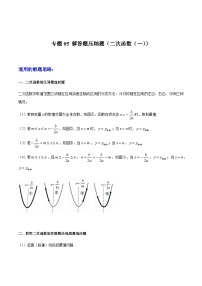 2024年中考数学（安徽专用）专题05 二次函数 解答题压轴题