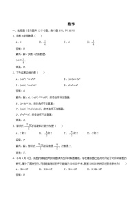 海南省2024届九年级下学期中考模拟考数学试卷(含解析)