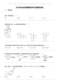 2024年山东济南槐荫区中考三模数学试卷