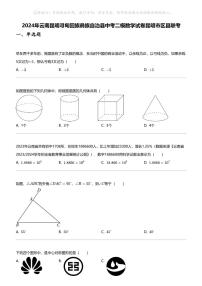 2024年云南昆明寻甸回族彝族自治县中考二模数学试卷昆明市区县联考