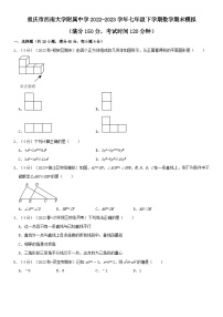 重庆市西南大学附属中学2022-2023学年七年级下学期数学期末模拟试题