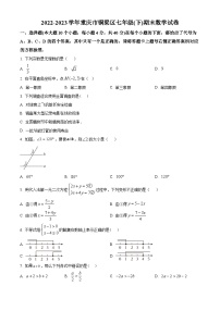精品解析：重庆市铜梁区2022-2023学年七年级下学期期末数学试题