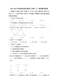 重庆市两江新区2022-2023学年八年级 下学期期末数学试卷