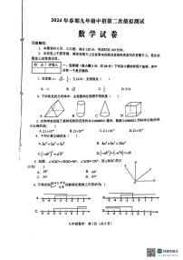 2024年河南省南阳市淅川县九年级中考二模数学试卷