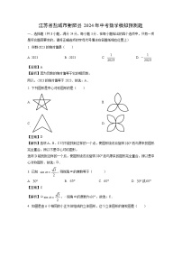 数学：江苏省盐城市射阳县2024年中考模拟预测题（解析版）