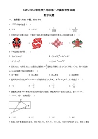 2024年山东省济宁市金乡县九年级中考数学三模试题（原卷版+解析版）