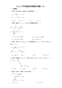 人教版七年级下册第五章 相交线与平行线5.3 平行线的性质5.3.1 平行线的性质当堂检测题