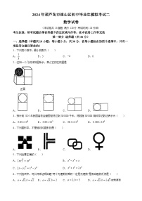 06，2024年辽宁省葫芦岛市连山区中考二模考试数学试题(无答案)