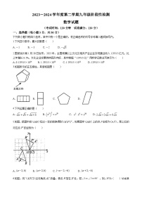 11，2024年山东省青岛市即墨区第二十八中学九年级第二次中考模拟数学试题(无答案)