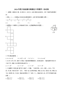 2024年四川省成都市郫都区中考数学一诊试卷（含详细答案解析）