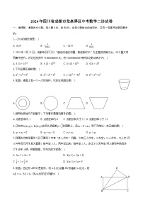 2024年四川省成都市龙泉驿区中考数学二诊试卷（含详细答案解析）