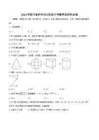 2024年四川省泸州市江阳区中考数学适应性试卷（含详细答案解析）